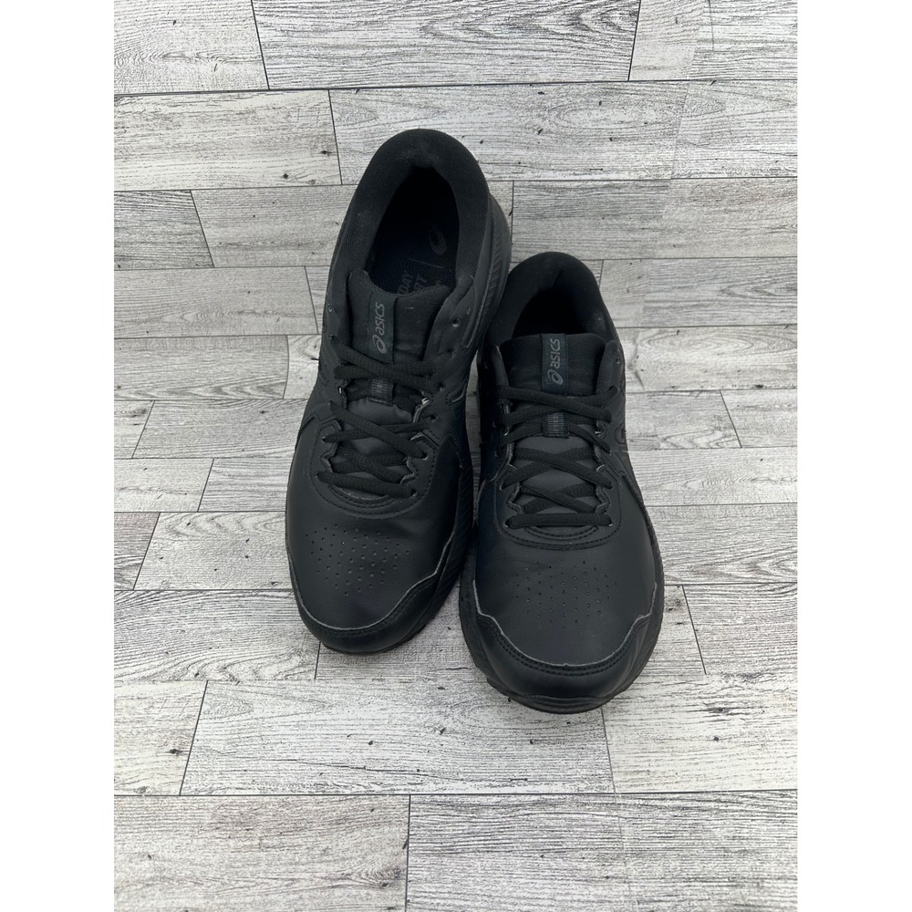 Asics Gel-Contend 7 Women Walking Shoes Black Leather 1132A057 Size 9.5